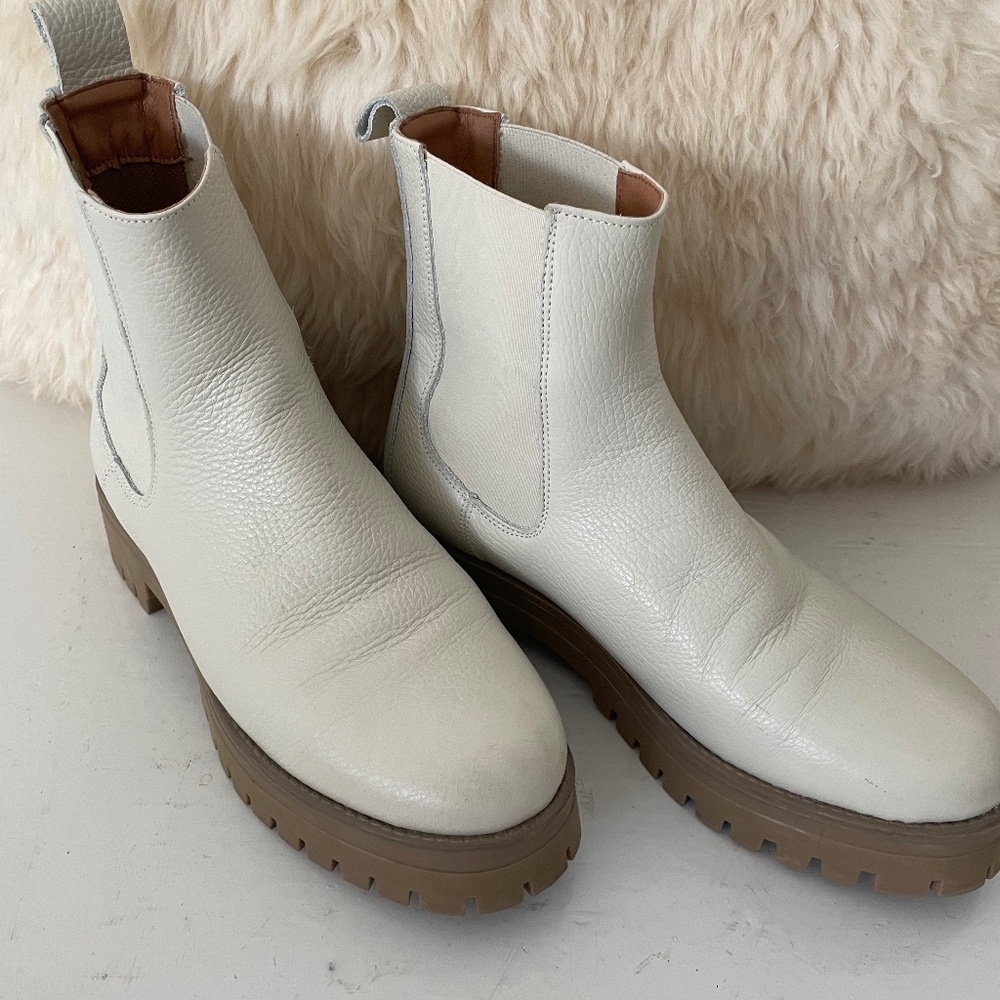 Leather ankle boots